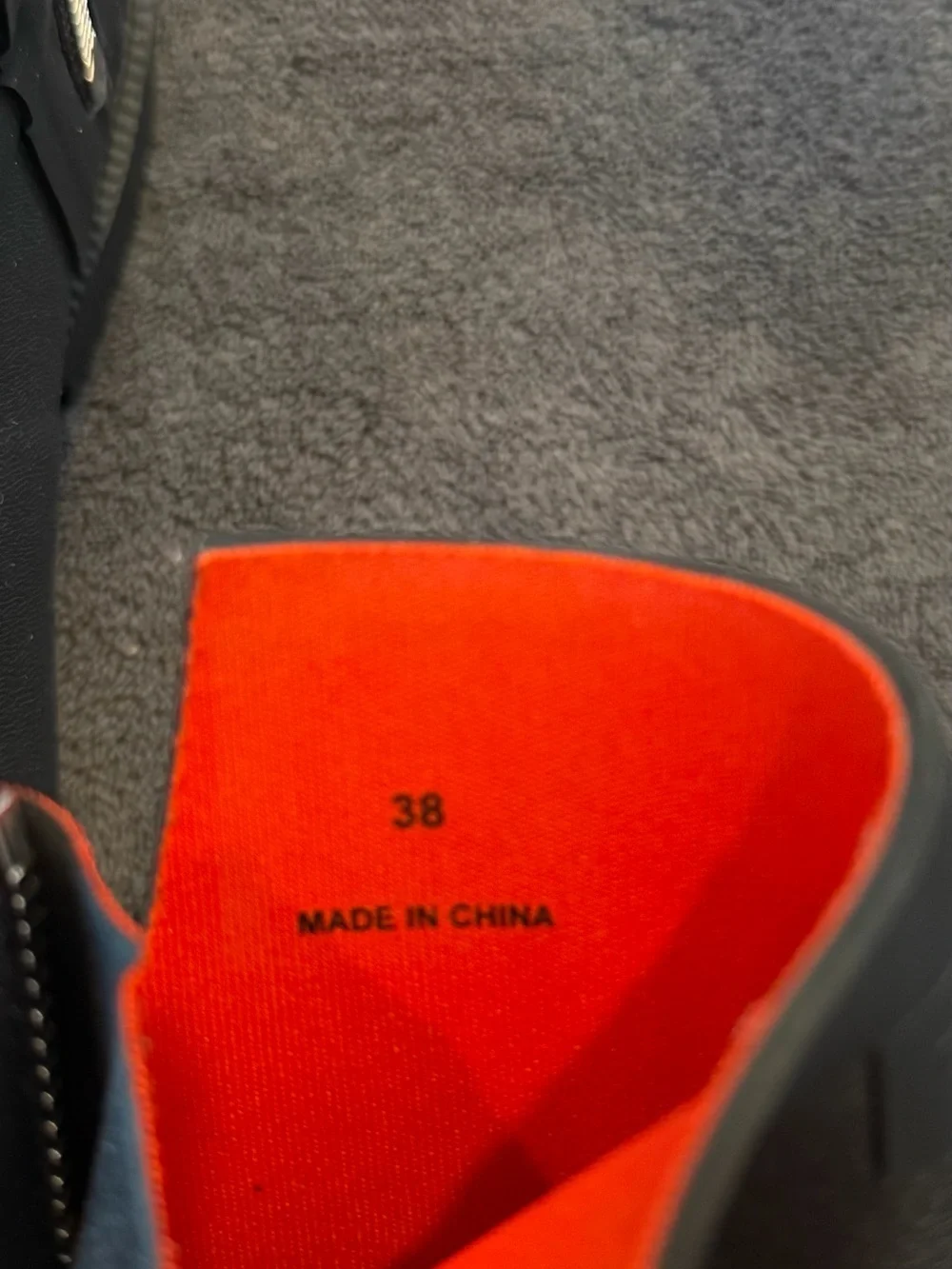 rag & bone Shoe with Vibrant Red Lining and Branded Insole